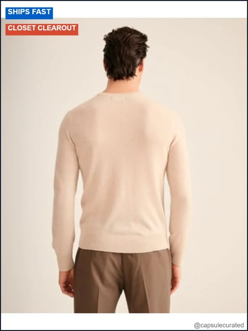 Cashmere Crewneck Sweater Pullover Classic Fit
